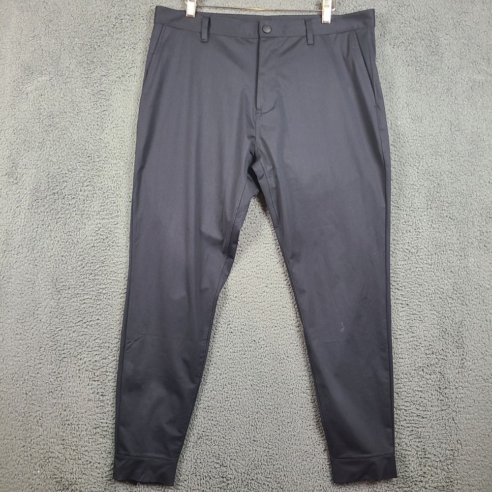 Rhone Commuter City Jogger Pants Mens 36 Navy Blue Ankle Zip Tapered 100151 HO19